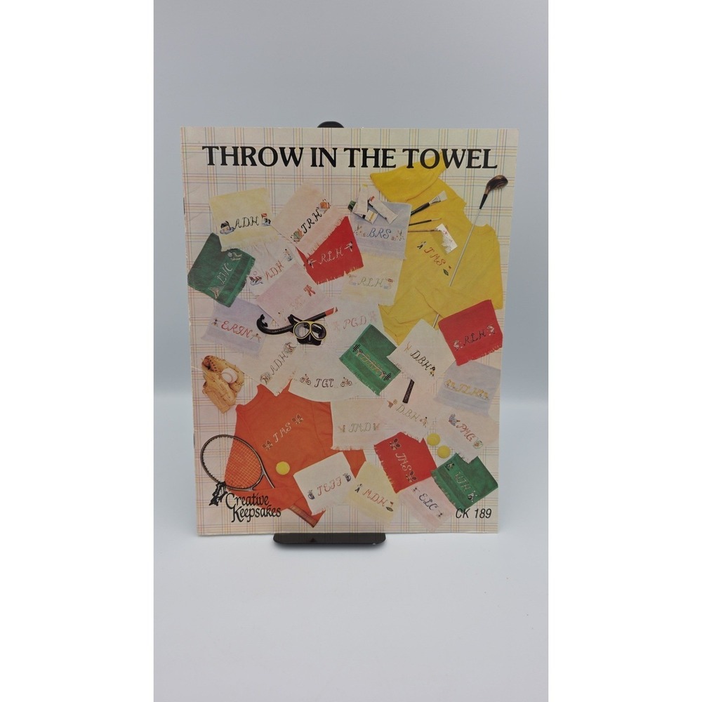 Throw In The Towel, #CK189, 1986, Cross‎ Stitch Pattern Booklet